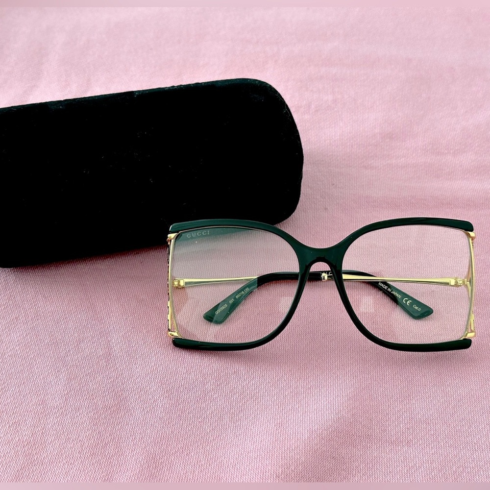 Black & Gold Gucci Eyeglasses